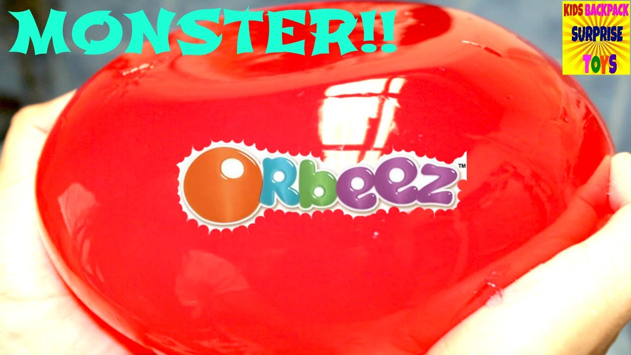 MONSTER ORBEEZ! SUPER GIANT MAGIC ORBEEZ Kids Science Polymer Water Balls  Magic Scented Water Balls