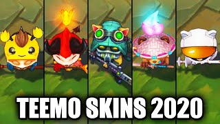 All Teemo Skins Spotlight 2020 (League of Legends)