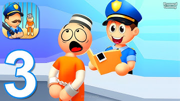 Prison Life: Idle Game - Gameplay Walkthrough Part 3 Stickman Prison Job Police Jail Game Manager