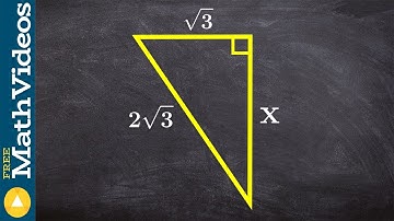 Find the missing side of a triangle using the pythagorean theorem