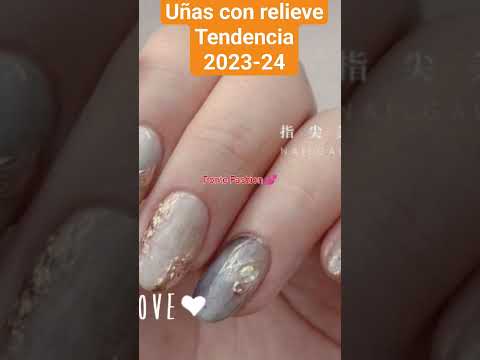 DISEÑOS DE UÑAS VOB RELIEVE #tendency #desingnails #tendenciaenuñas #acrylicnails #nails