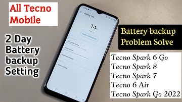 All Tecno Mobile Battery drain Problem Solution | Tecno mobile battery backup kaise badaye