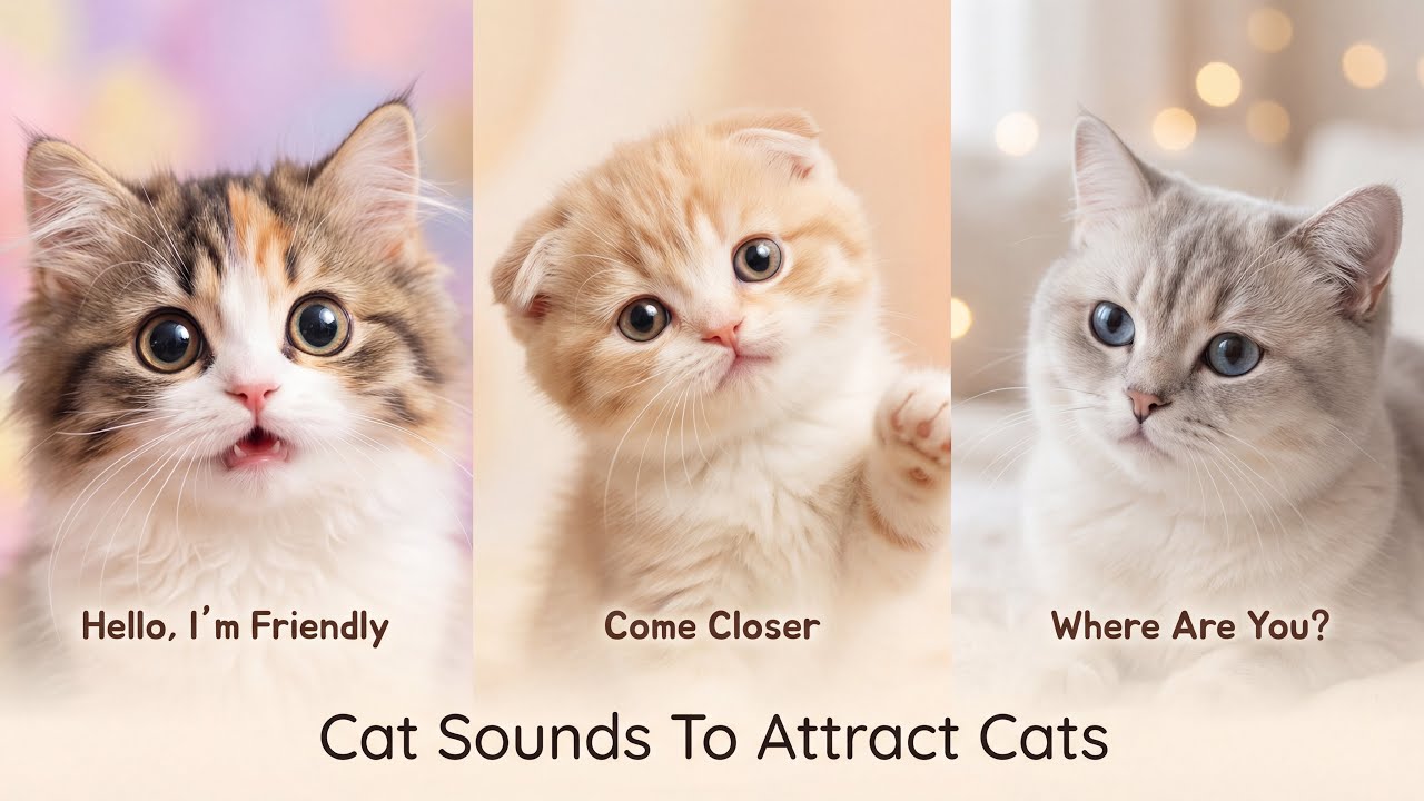 12 Cat Sounds To Attract Cats | Cat Sound | Cat Voice | Cat Meowing 