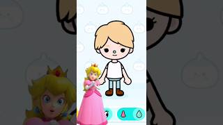💖Princess peach💖 Makeover Toca boca  #princesspeach #cosplay #tocacutebee #viral