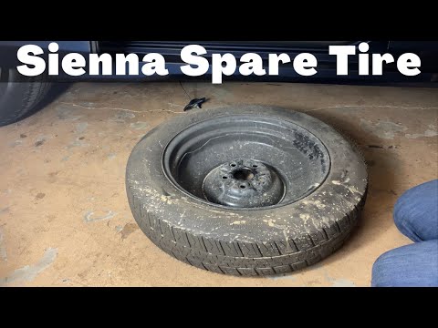 How To Remove 2011 - 2020 Toyota Sienna Spare Tire - Spare Removal Jack Location - Change Flat Tire
