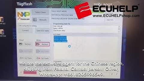 TagFlash Read/Write dcm6.2v vag boot mod for cloning (part 2)