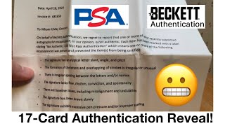 PSA & Beckett 17-Card Authentication Reveal!  How many FAILED?? 😱😱😱