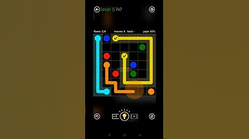 Flow Free - Gameplay - Stage - 7 X 7 Level - 5 Classic Pack #shorts #viral #flowfree