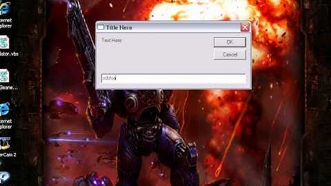 How to use some VBScript