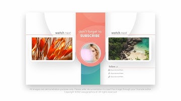 End Screen for YouTube Channel - After Effects Template