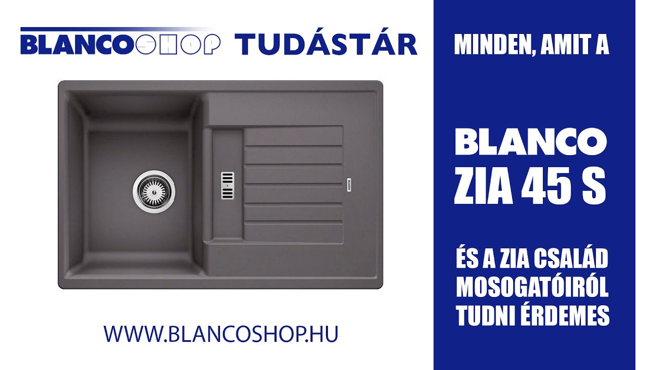 Blanco ZIA 45 S silgranit mosogató - Blanco ZIA család - www.blancoshop.hu