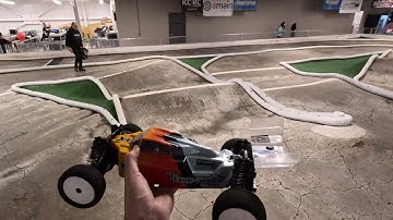 GLUED CLAY GRIP! 4WD MOD Buggy Racing B-MAIN with TEKNO EB410.2
