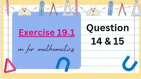 Class 10 New Maths book Ex:19.1 question 14 and 15 #class10maths #mathsnewbook #mathssindhboard