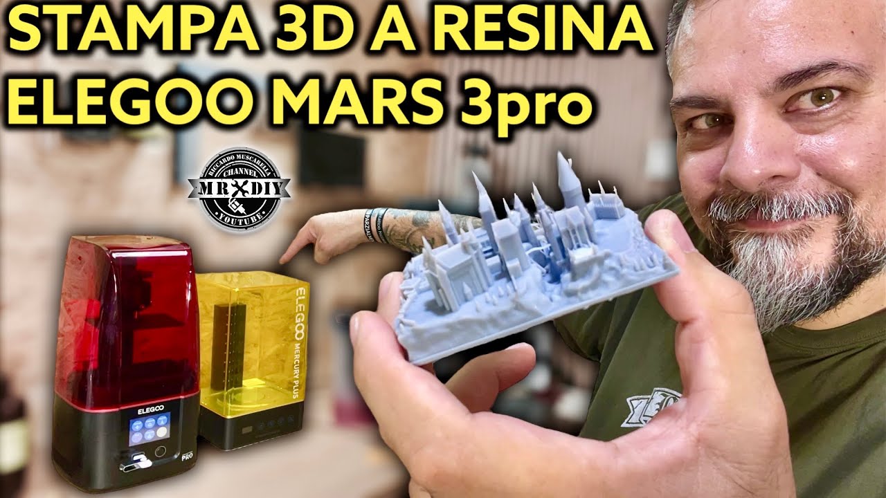 ELEGOO mars 3 pro 4K resin 3D printer. With Mercury Plus for washing and  drying. 3D printing 