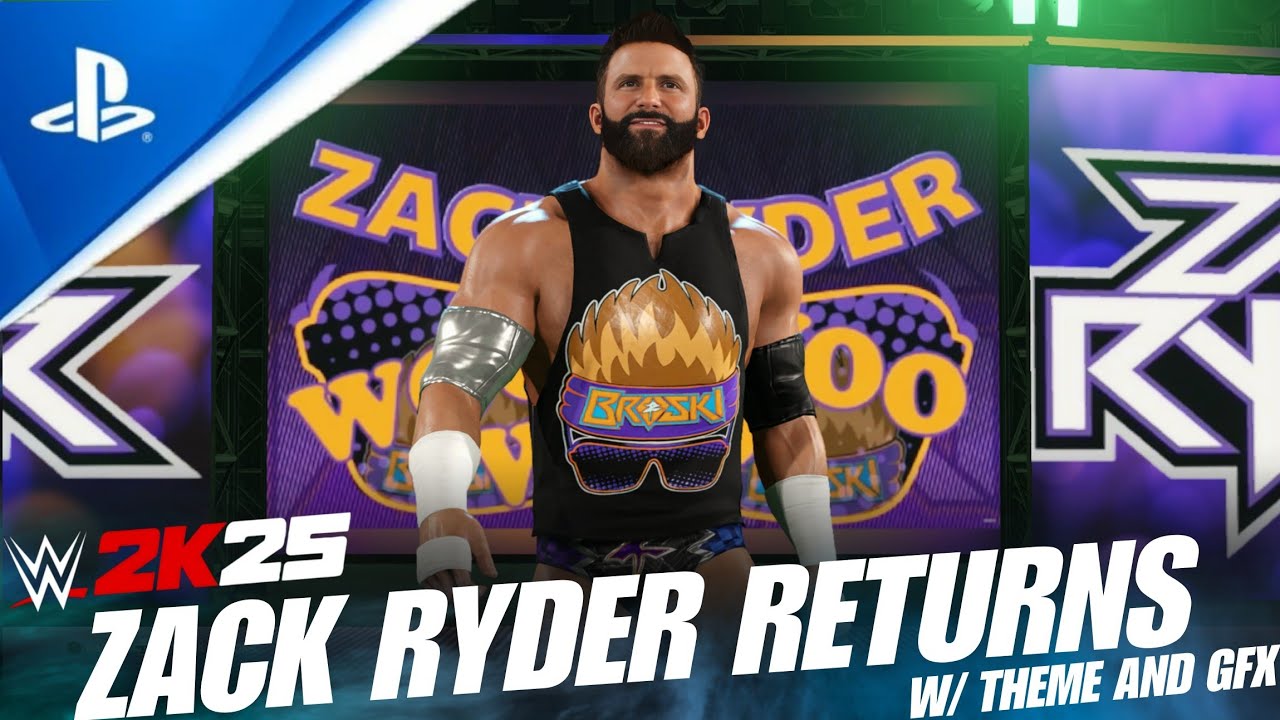 Zack Ryder RETURNS w/Radio Entrance Theme & GFX Pack | New WWE 2K25 Community Creations + Mods! 