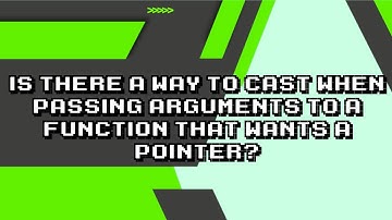 Casting Pointers in Function Arguments: A Simple Guide