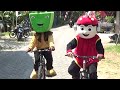 BoBoiBoy & Adu Du Cosplay ASIK & SERU NAIK SEPEDA - Kostum BoBoiBoy & Adu Du - SONG LILY ALAN WALKER
