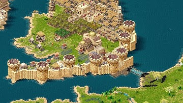 8P FFA EUROPE AT WAR (Skirmish Gameplay) - Stronghold Crusader Definitive Edition