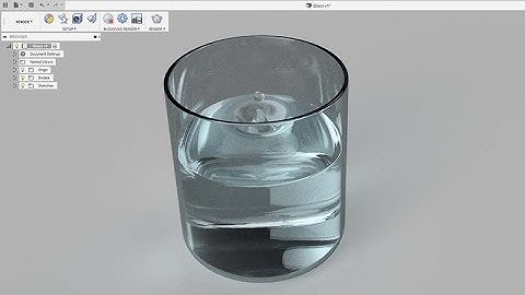 Fusion 360 - glass of water