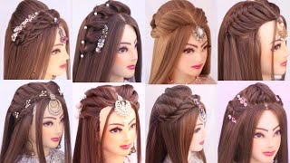 Mang Tika Hairstyles Open Hair Bridal Hairstyles Wedding Hairstyles Mang Tika Hairstyles