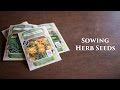 Sowing Herb Seeds ☆ ハーブの種まき