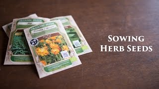 Sowing Herb Seeds ☆ ハーブの種まき