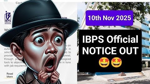 📢📢 IBPS Official NOTICE OUT 🤩🤩