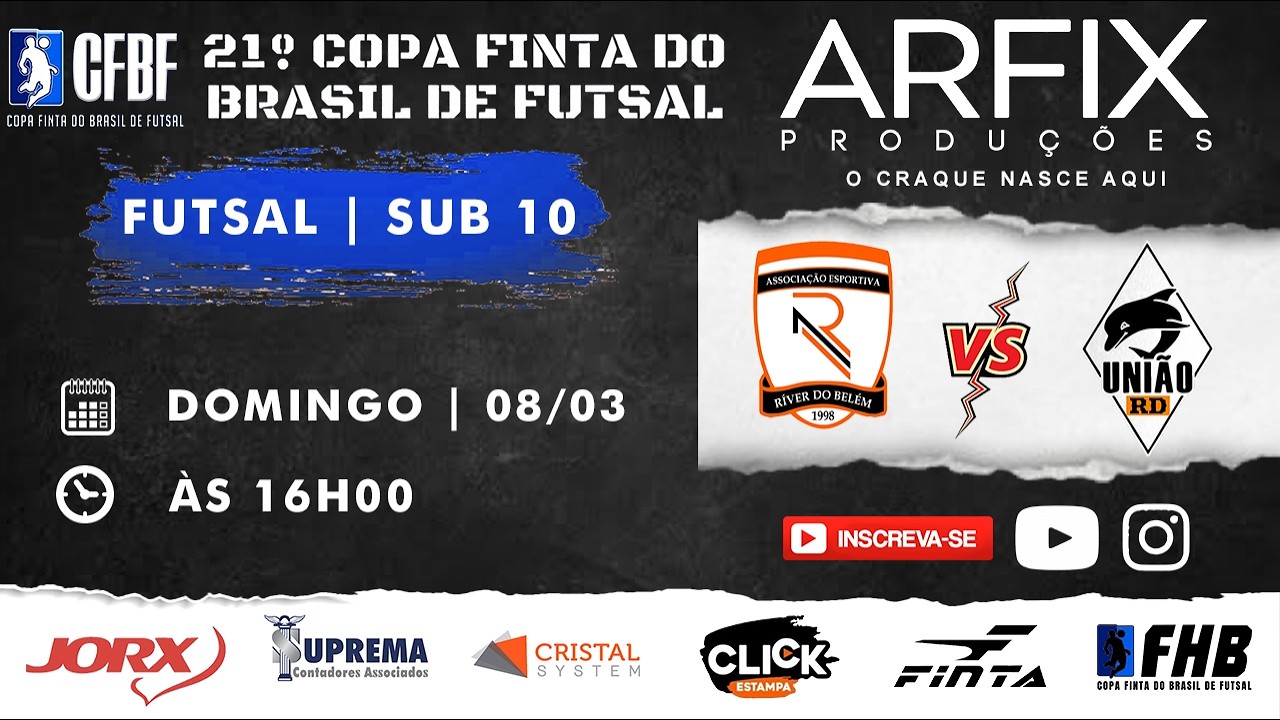 RIVER DO BELEM x UNIÃO RD - FUTSAL | SUB 10