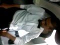 Shazeb sleeping at office