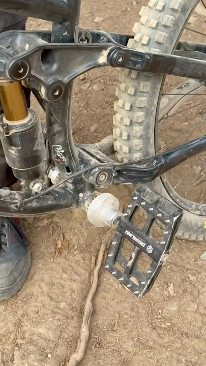 Weird dude rides MTB crank pegs in Whistler