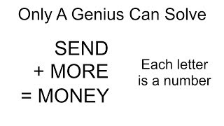 Only A "Genius" Can Solve - Each Letter Is A Number