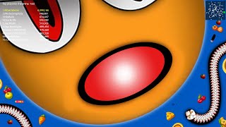 WormsZone.io World Biggest Worm Trolling With Tiny Worm Epic WormsZoneio Best Gameplay Moments #618