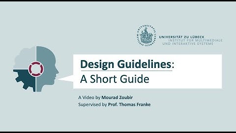 Design Guidelines: A Short Guide