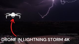 DRONE IN LIGHTNING STORM⚡🇫🇷│4K UHD Stock Drone Footage