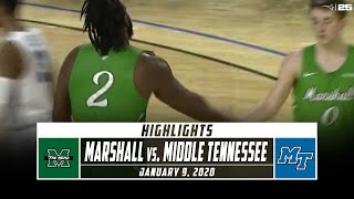 Marshall vs Middle Tennessee Basketball Highlights (2019-20) | Stadium
