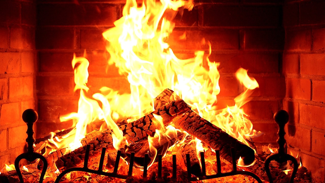 🔥 Fireplace 4K UHD! Fireplace with Crackling Fire Sounds. Fireplace Ambience