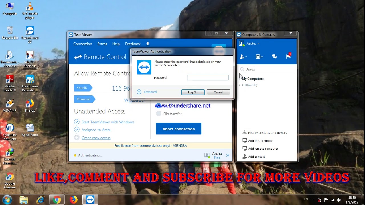Update How to connect Partner Computer on TeamViewer
