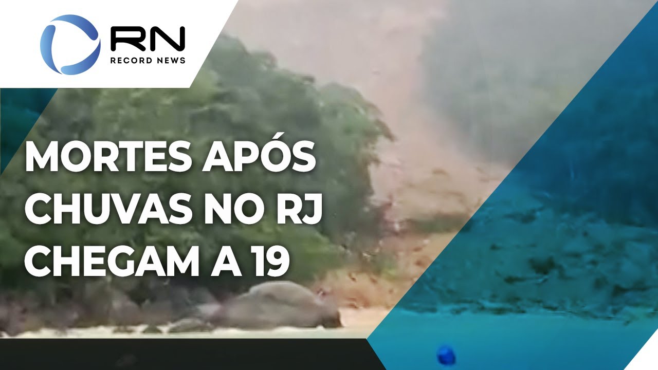 Sobe para 19 o número de mortes após as chuvas no Rio de Janeiro
