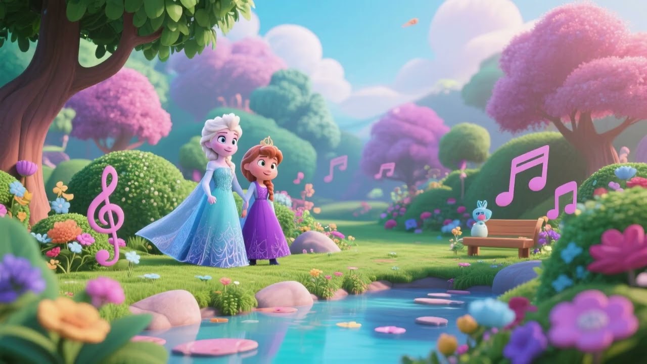 “Frozen Melody Garden ❄️🎶🌸 | Magical Kids Song”
