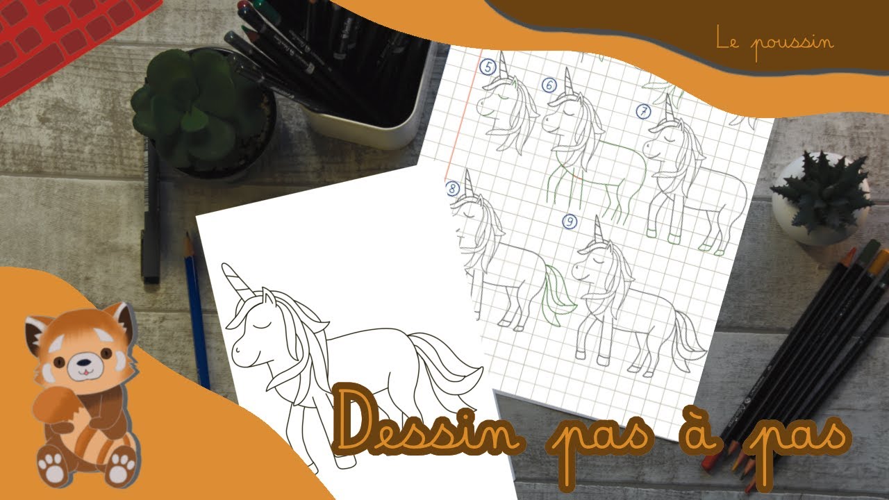 Dessin pas à pas - Licorne