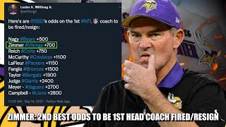 ZIMMER: 2nd Best Odds for First NFL Head Coach to be Fired\/Resign