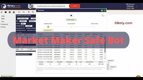 Premium Binary Deriv Bot -  Market Maker Binary Deriv Bot |  Real Profit Secure Account Deriv Bot