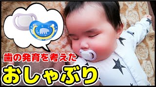 【赤ちゃん】歯の発育を考えたおしゃぶり！２つ使ってみたよ【10ヶ月】
