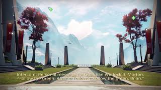 Idle Dialogue, The Tower | Intercom: "Personal Message for Guardian Warlock B. Morton" | Destiny