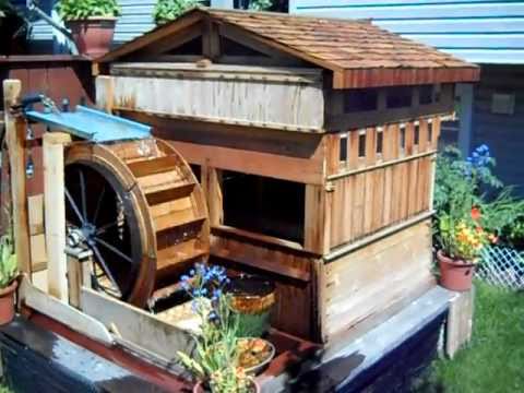 Homemade Wooden Garden Waterwheel You Homemade Wooden Garden Waterwheel You, How To Make A Garden Water Wheel