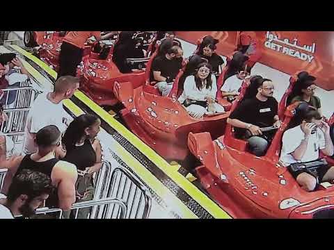 Formula Rossa. The world's fastest roller coaster. Ferrari World Abu Dhabi.
