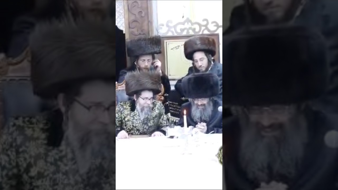 המשפיע ר׳ צבי מאיר זילברברג בדברי חיזוק בטיש יאורצייד בסקולען ירושלים
