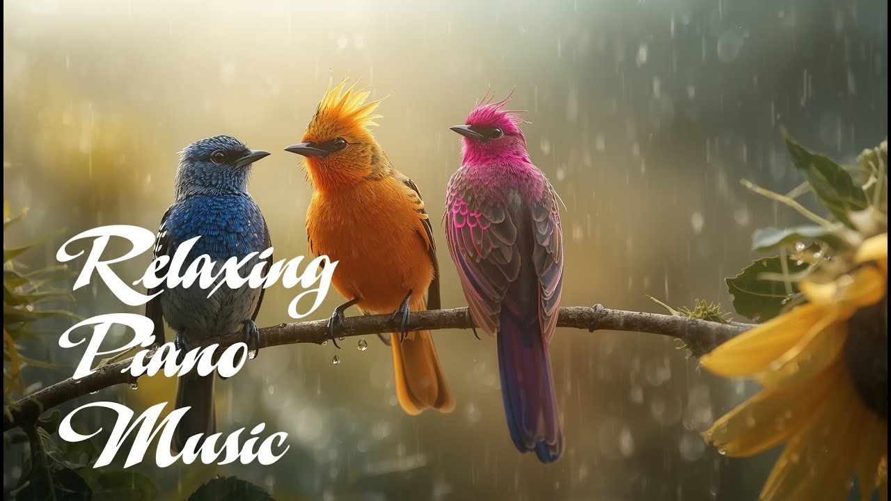 Relaxing Piano & Bird Sounds 🌸 Music for Stress Relief and Better Sleep ...