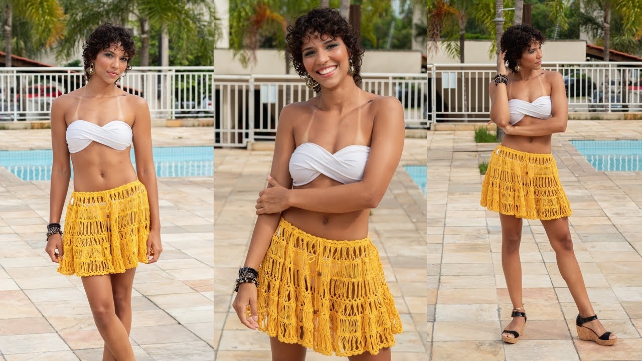 SAIA SAÍDA DE PRAIA EM CROCHÊ PERUANO - HENRIQUE SILVA TV