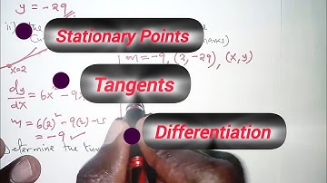 Exploring Stationary Points, Tangents, and Differentiation